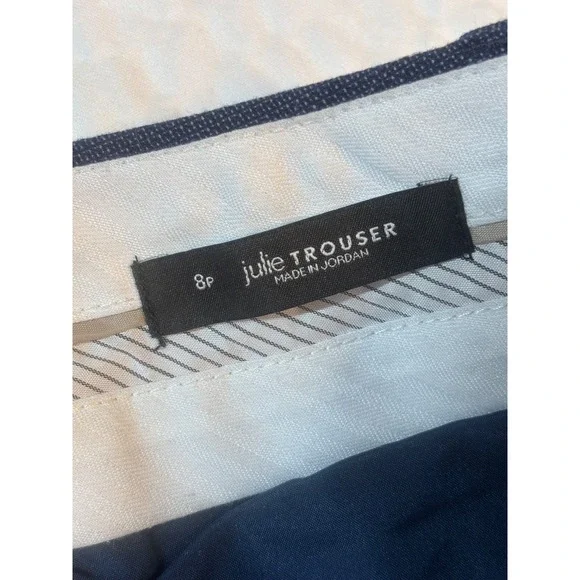 Ann Taylor Loft Pants‎ Women's Julie Trousers Steel Blue Size 8P Work Casual - Picture 6 of 9